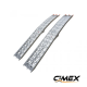 Składana aluminiowa rampa CIMEX, zestaw 2 szt. – 223 x 28 cm / 680 kg