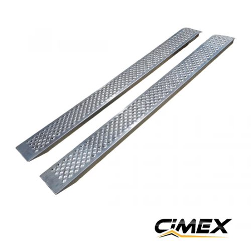 Rampa aluminiowa CIMEX, zestaw 2 szt. – 200 x 21,5 cm / 400 kg