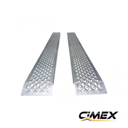 Rampa aluminiowa CIMEX, zestaw 2 szt. – 200 x 21,5 cm / 400 kg