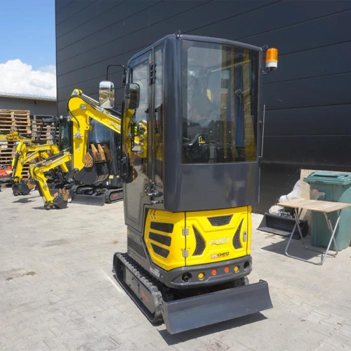 Mini koparka Cimex CHE12RS-CAB-SB z wysięgnikiem przegubowym