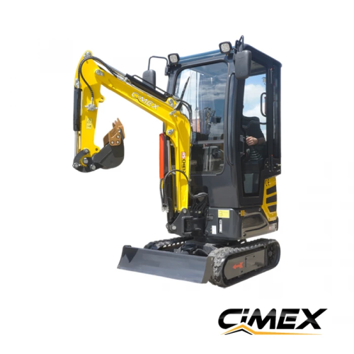 Mini koparka Cimex CHE12RS-CAB-SB z wysięgnikiem przegubowym