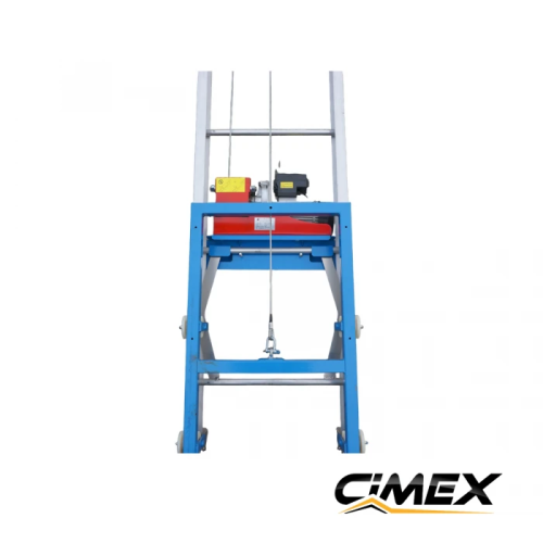 Podnośnik do materiałów budowlanych i paneli fotowoltaicznych CIMEX PL200RS - 19 m / 250 kg