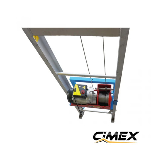 Podnośnik do materiałów budowlanych i paneli fotowoltaicznych CIMEX PL200RS - 19 m / 250 kg