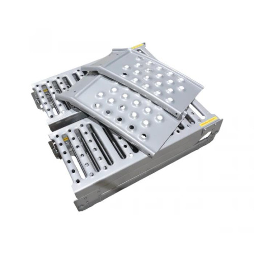 Potrójna składana stalowa rampa STAHL do ATV, kosiarek – zestaw 2 szt., 200 x 25 cm / 450 kg