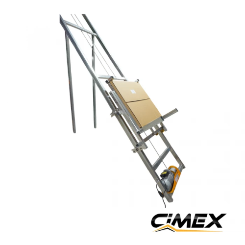 Podnośnik do paneli fotowoltaicznych i materiałów budowlanych CIMEX SL200 – 20 m / 200 kg